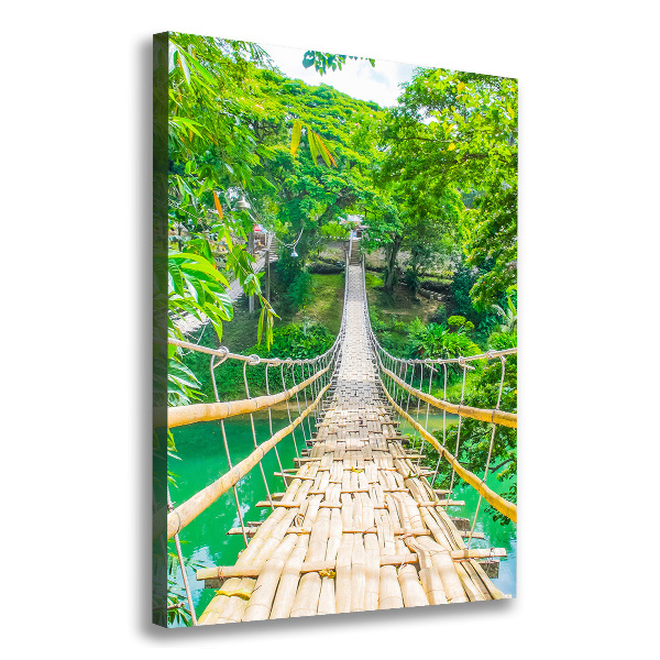 Large canvas wall art Hanging bridge