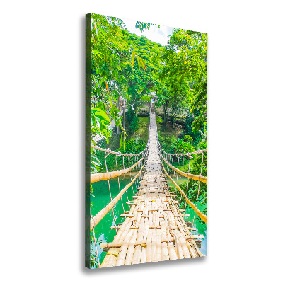 Large canvas wall art Hanging bridge