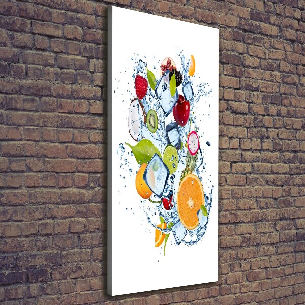 Wall art canvas Fruit and ice