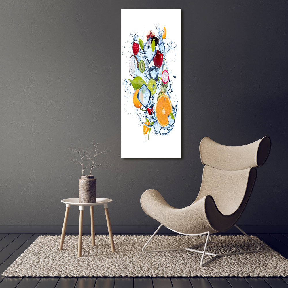 Wall art canvas Fruit and ice