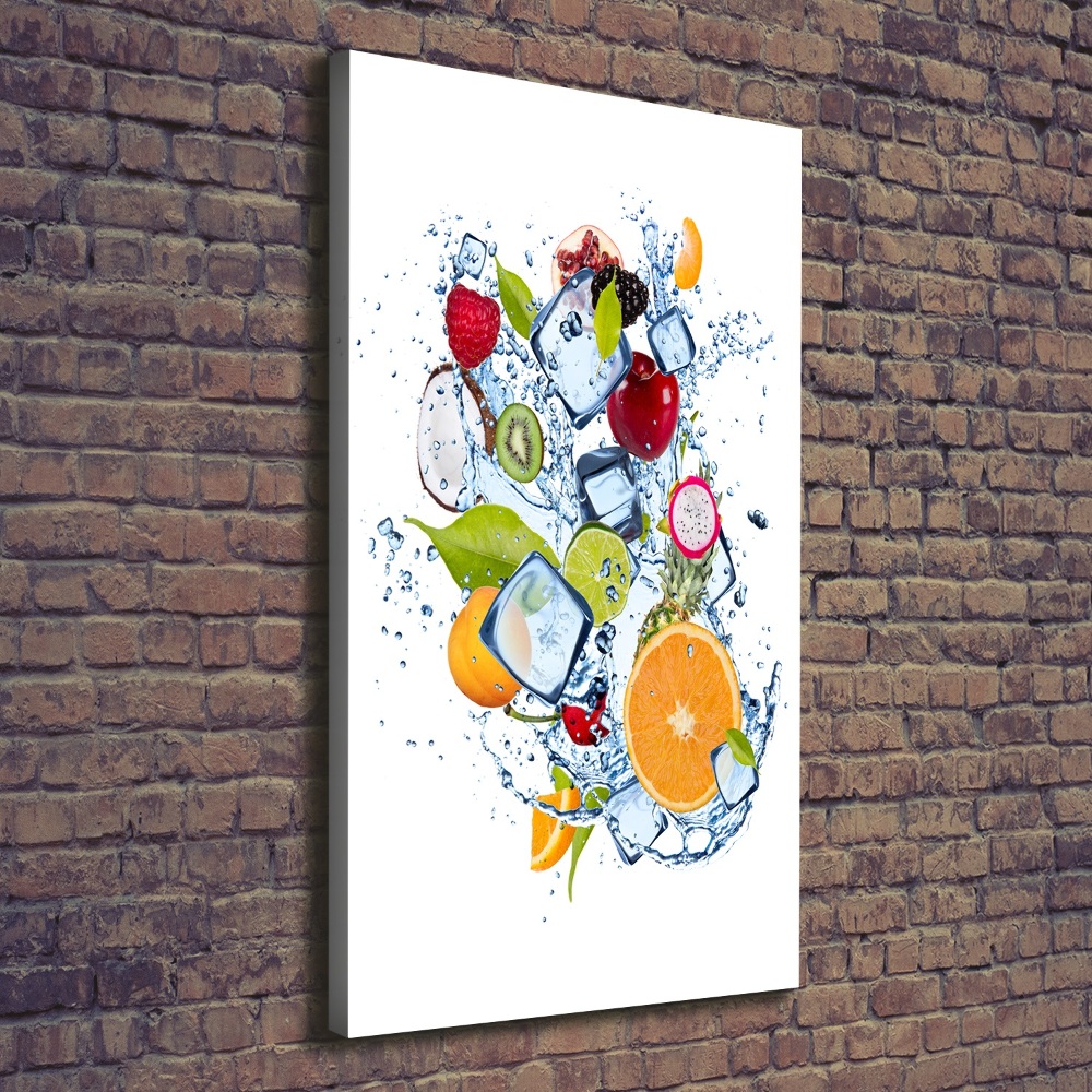 Wall art canvas Fruit and ice