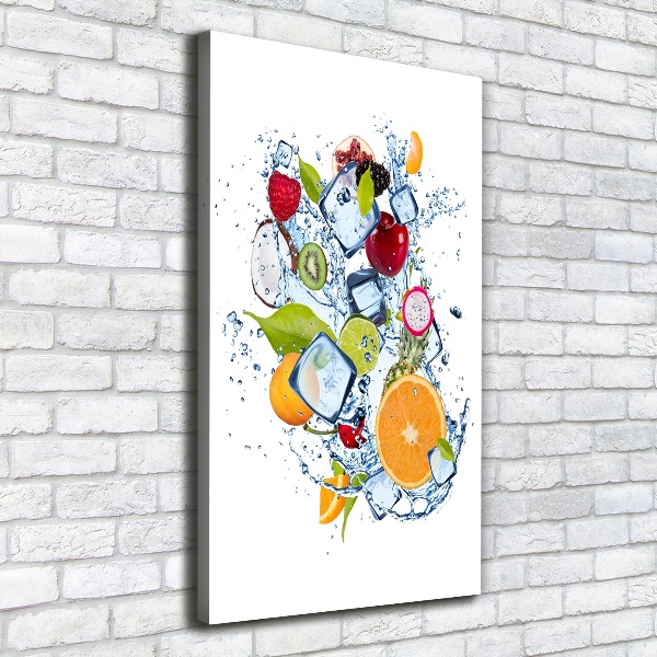 Wall art canvas Fruit and ice