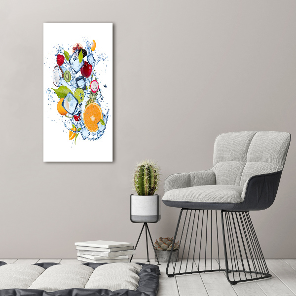 Wall art canvas Fruit and ice