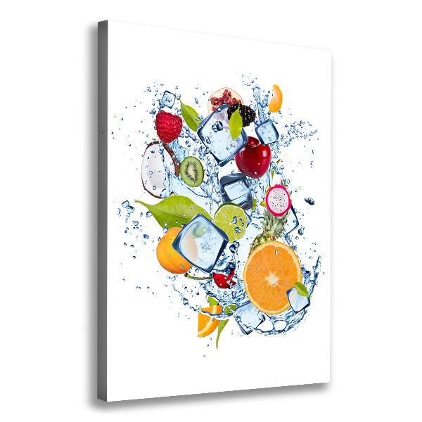 Wall art canvas Fruit and ice