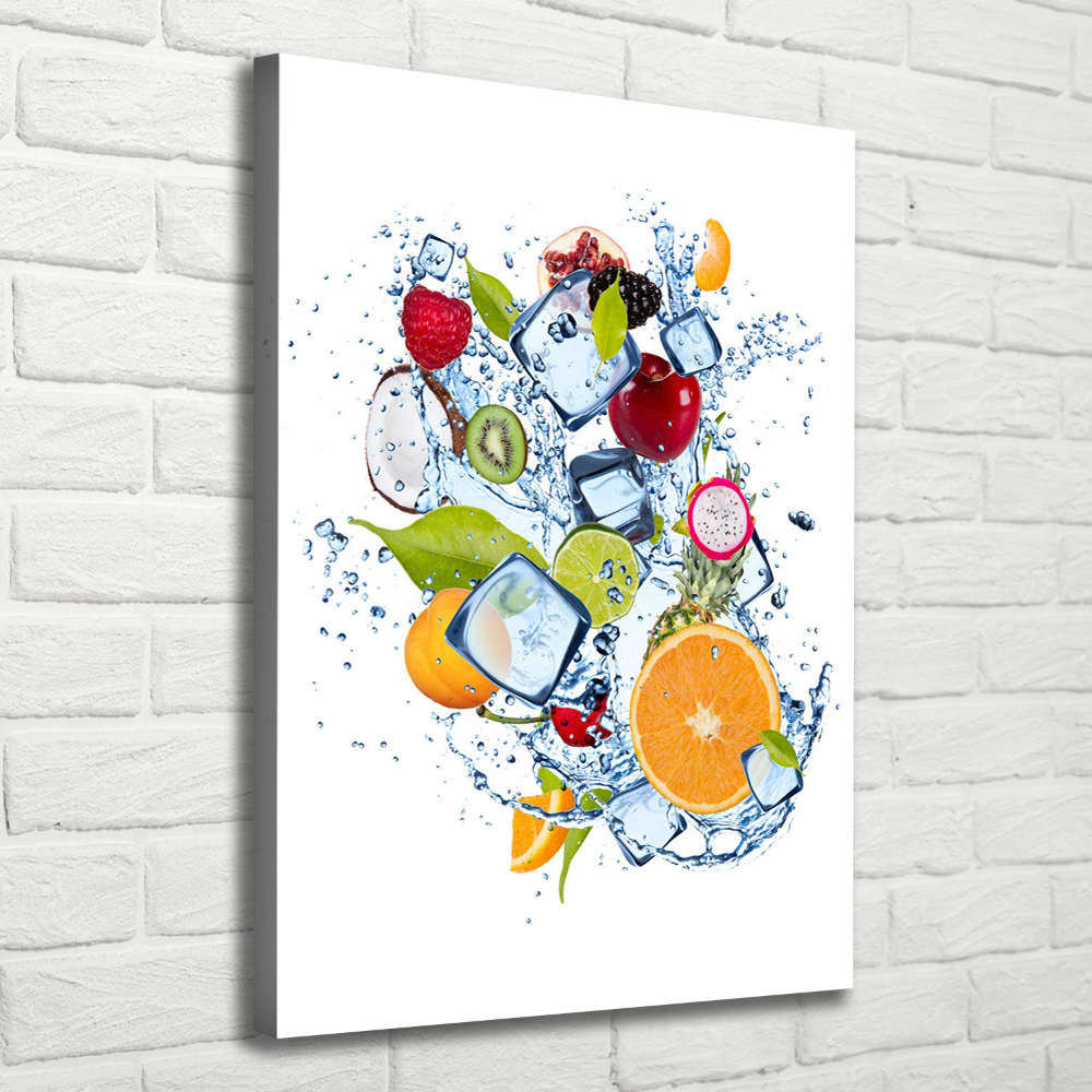 Wall art canvas Fruit and ice