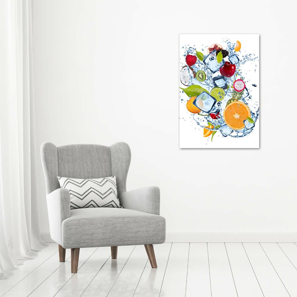 Wall art canvas Fruit and ice