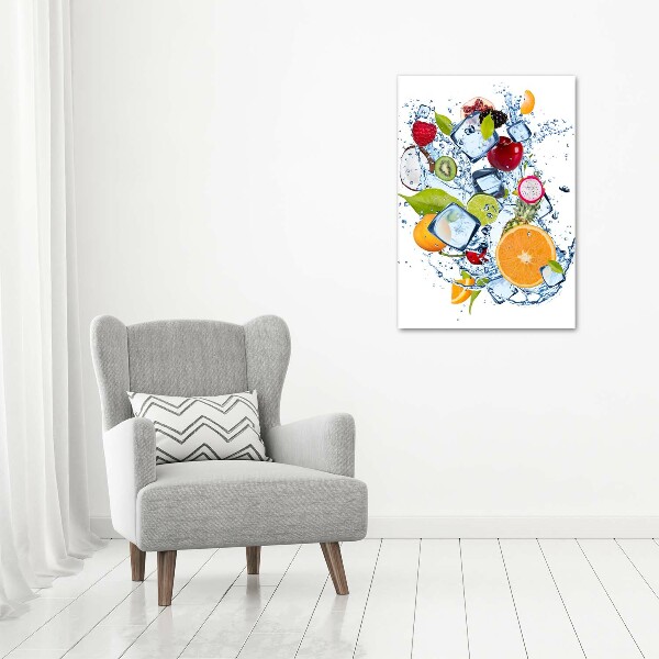 Wall art canvas Fruit and ice