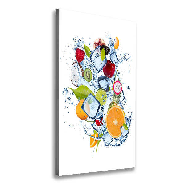 Wall art canvas Fruit and ice