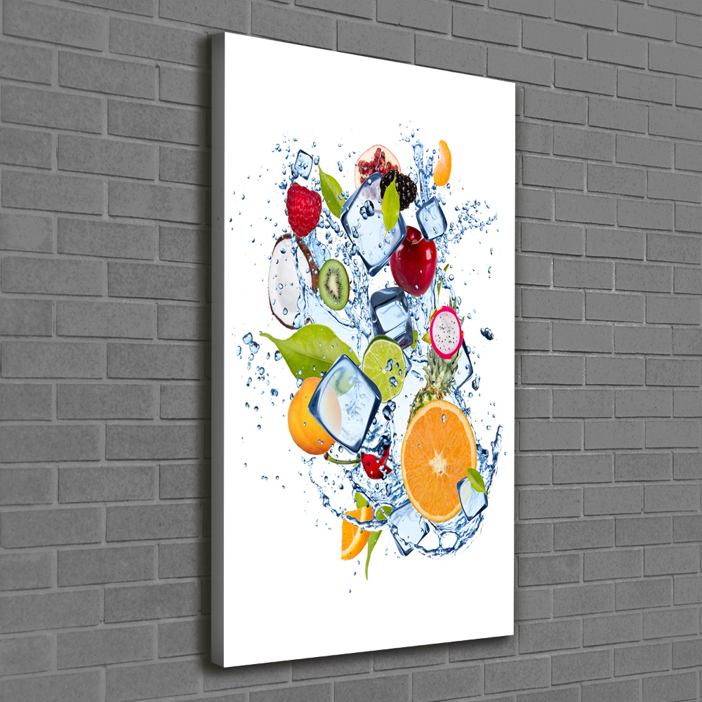 Wall art canvas Fruit and ice