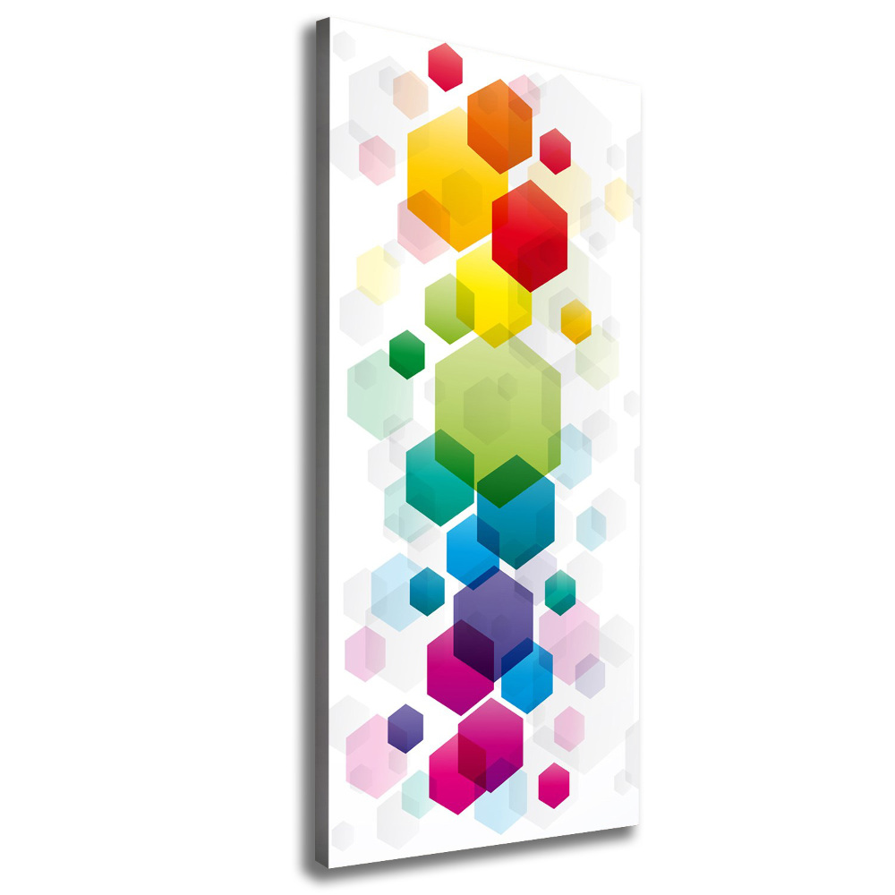 Canvas wall art Colorful cubes