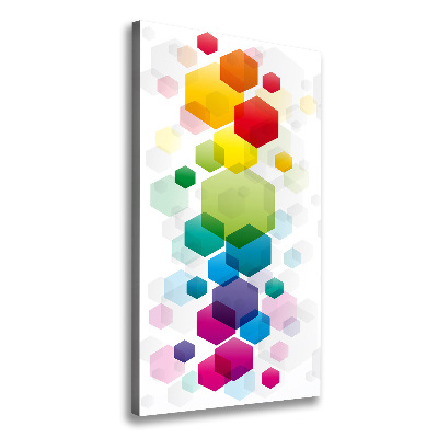 Canvas wall art Colorful cubes