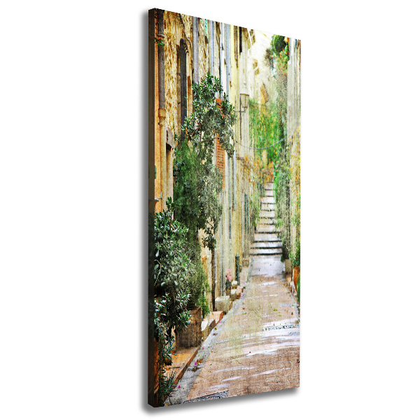 Canvas wall art Italian streets