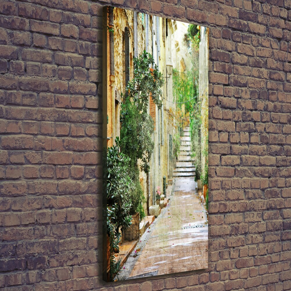 Canvas wall art Italian streets