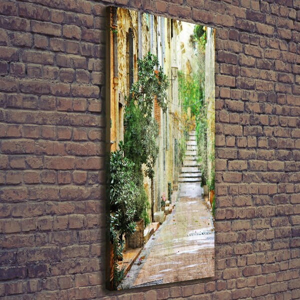 Canvas wall art Italian streets