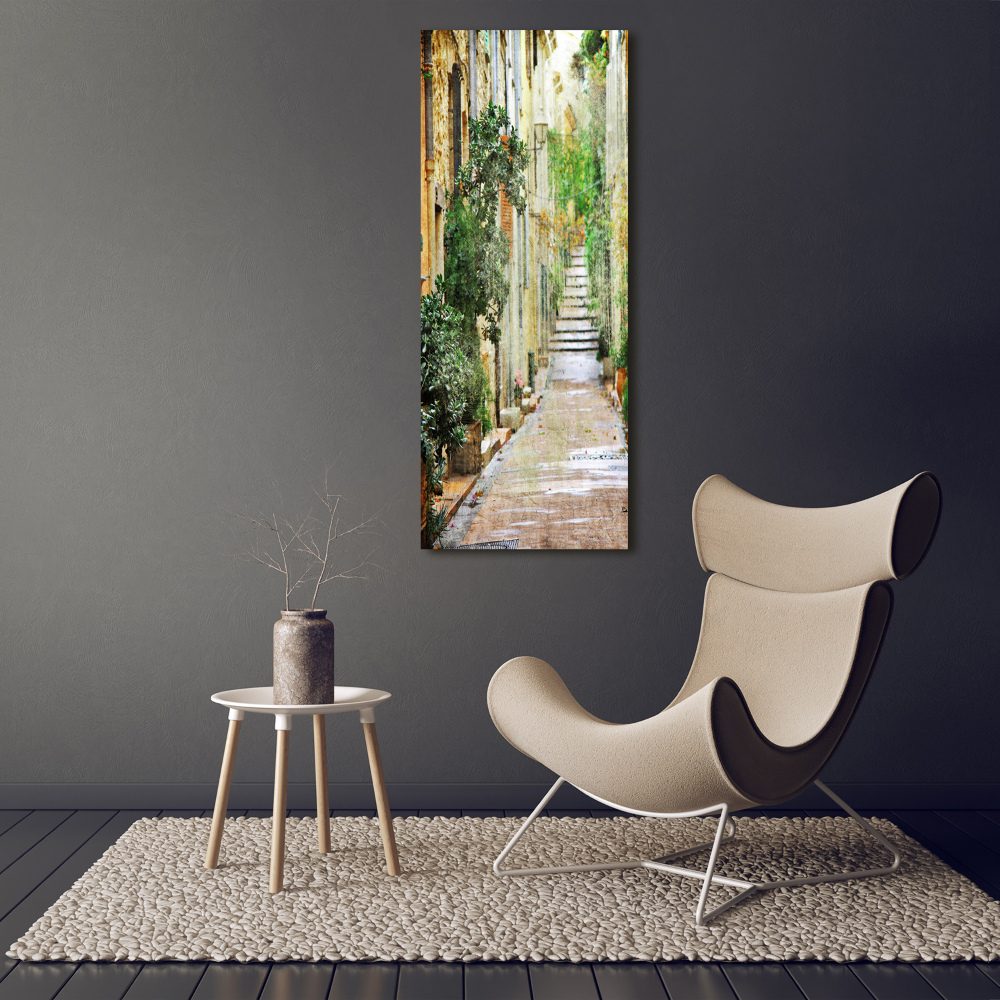 Canvas wall art Italian streets