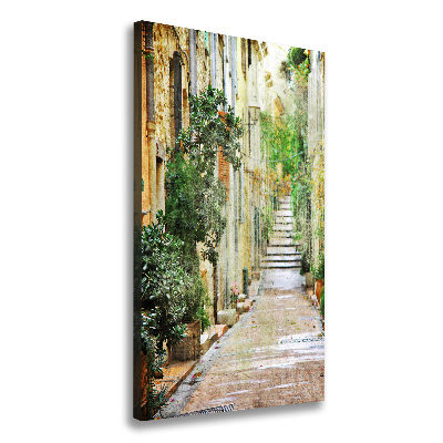 Canvas wall art Italian streets