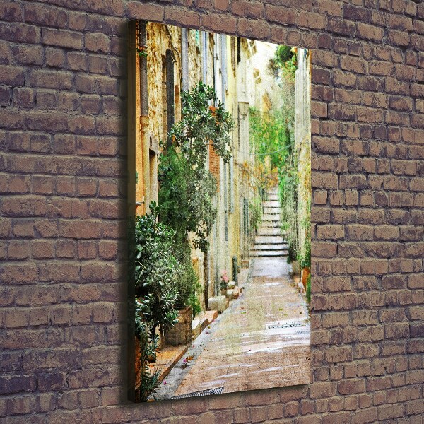 Canvas wall art Italian streets