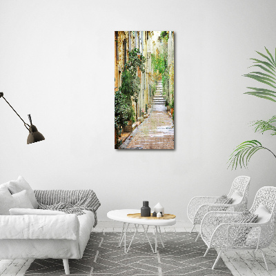 Canvas wall art Italian streets