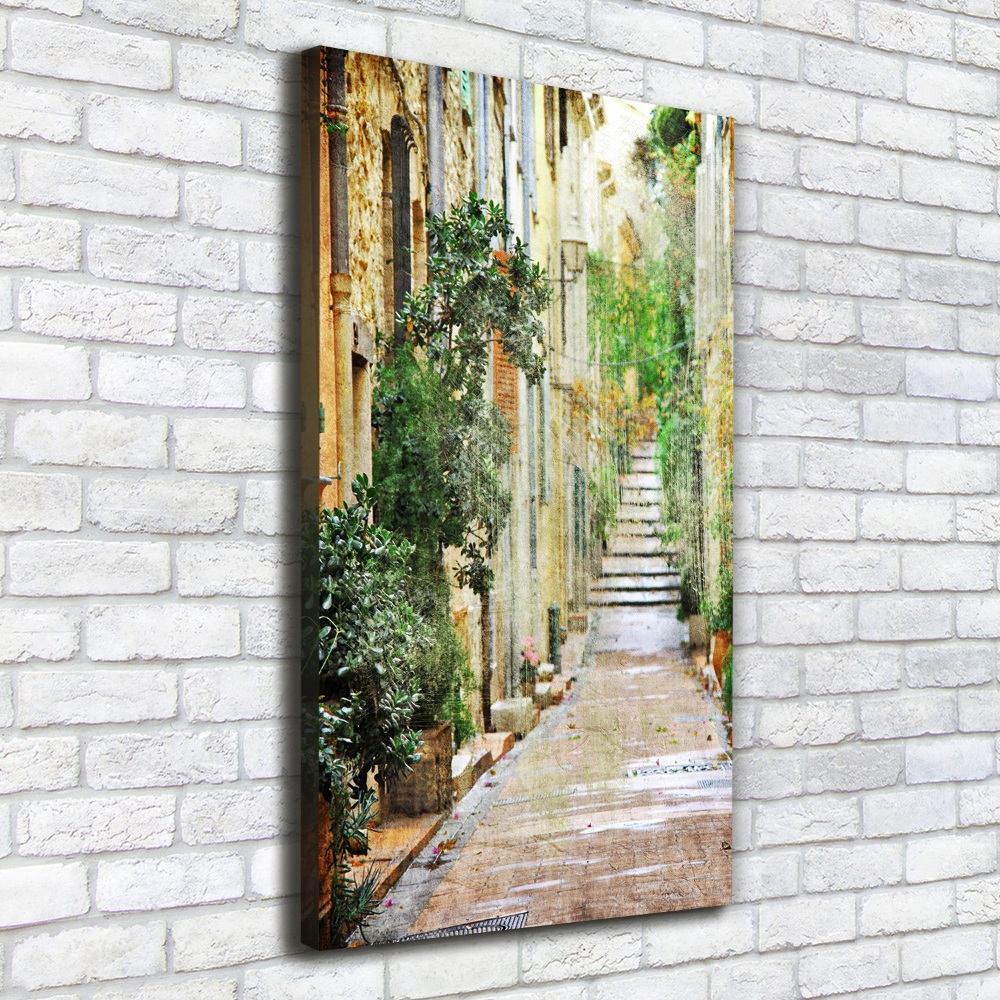 Canvas wall art Italian streets