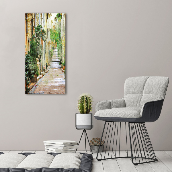 Canvas wall art Italian streets