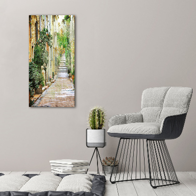 Canvas wall art Italian streets