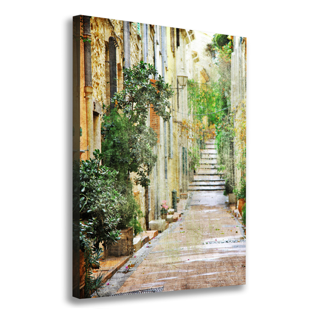 Canvas wall art Italian streets