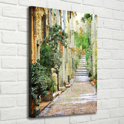 Canvas wall art Italian streets