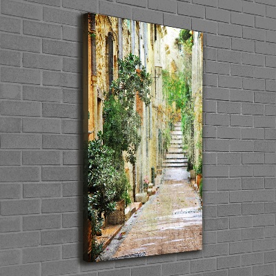 Canvas wall art Italian streets