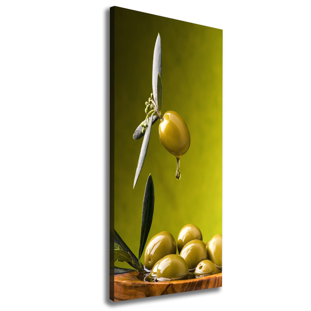 Picture canvas print olive oil