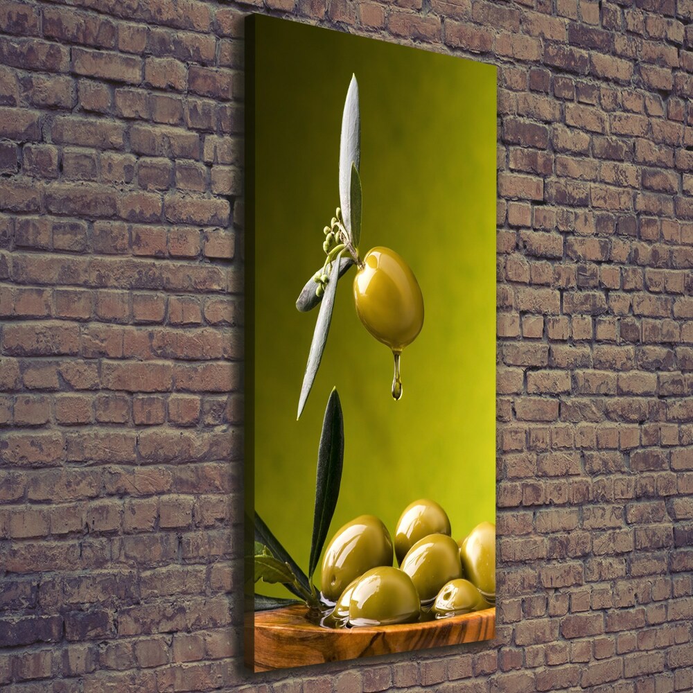 Picture canvas print olive oil