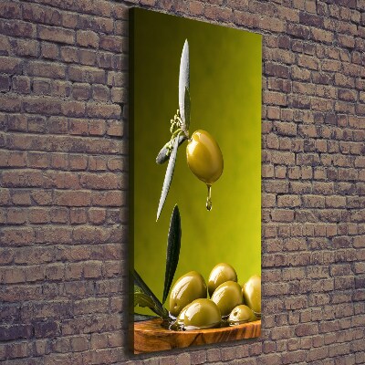 Picture canvas print olive oil