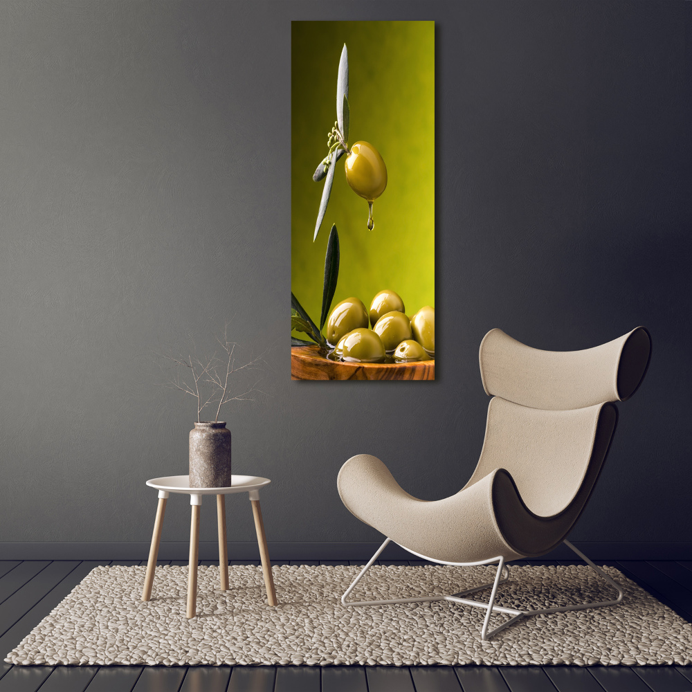 Picture canvas print olive oil