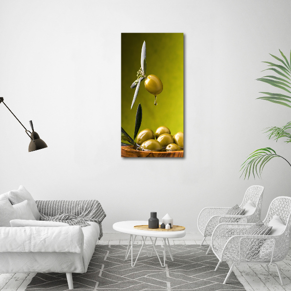 Picture canvas print olive oil