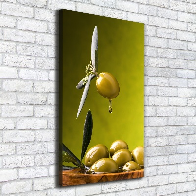 Picture canvas print olive oil