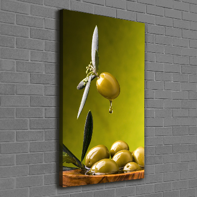 Picture canvas print olive oil