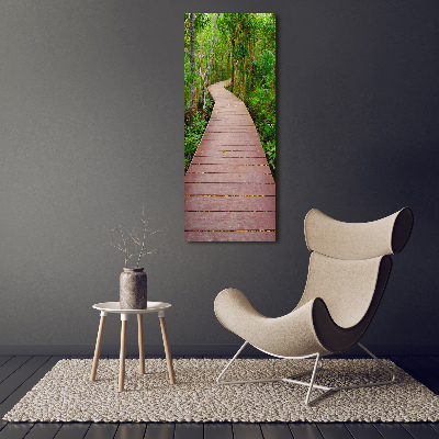 Wall art canvas large Path in the jungle