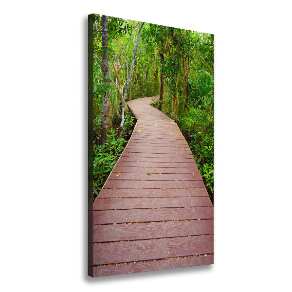 Wall art canvas large Path in the jungle