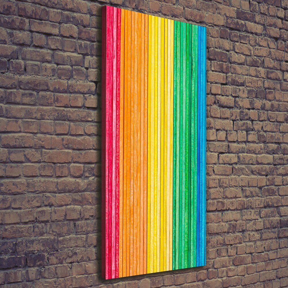 Picture canvas print Colorful stripes