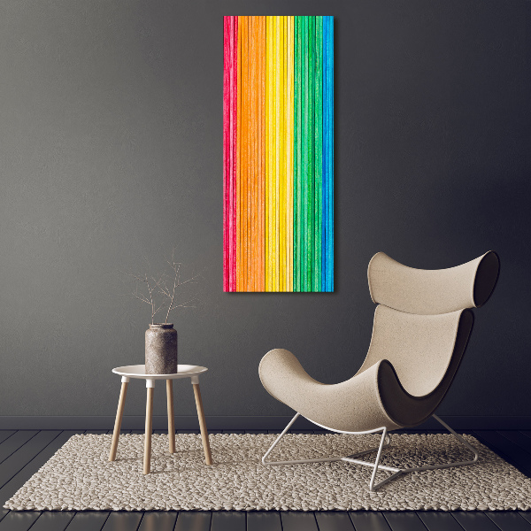 Picture canvas print Colorful stripes