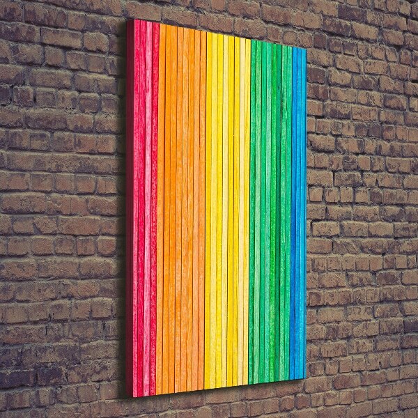 Picture canvas print Colorful stripes