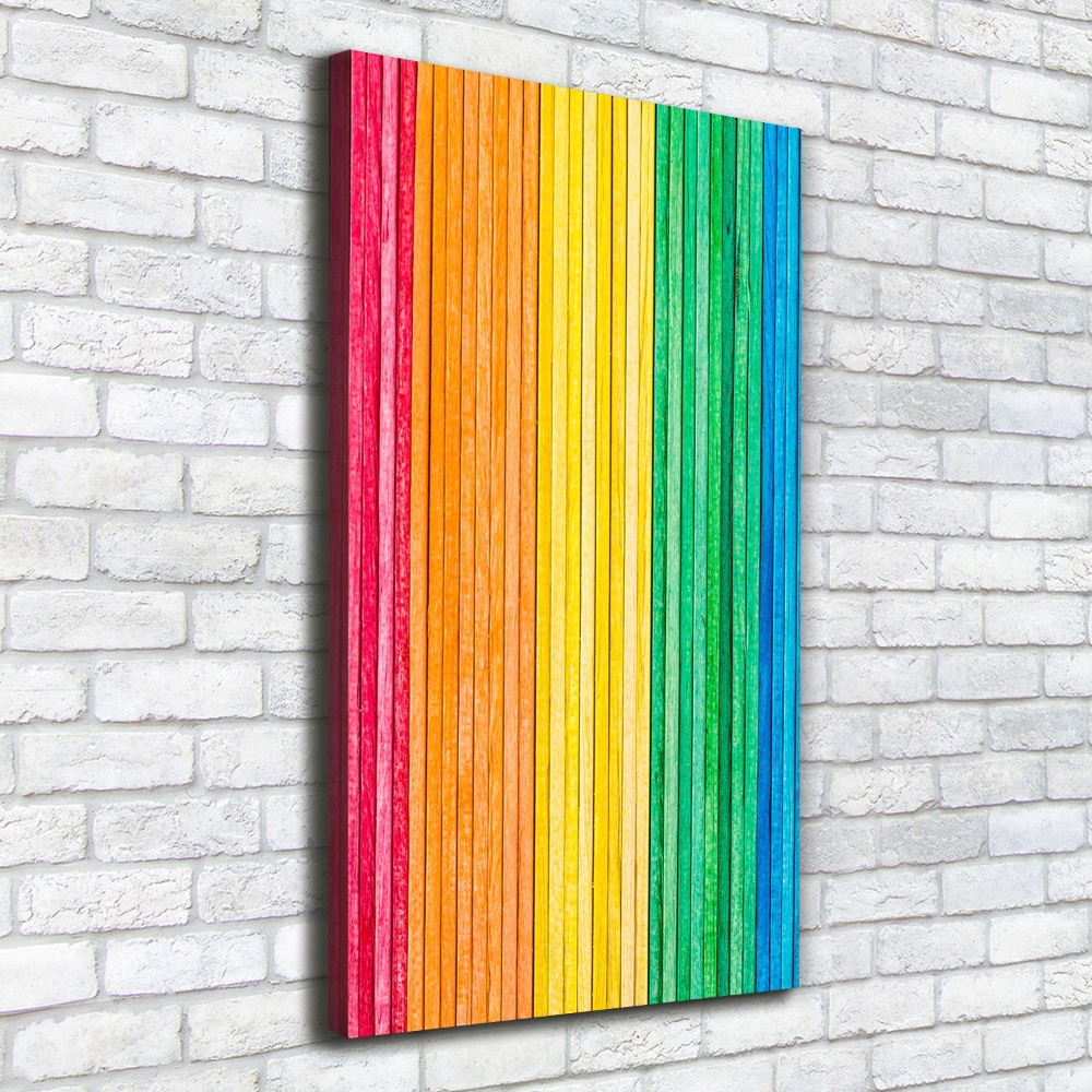 Picture canvas print Colorful stripes