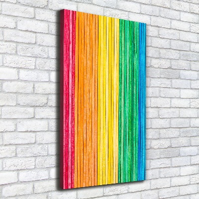 Picture canvas print Colorful stripes