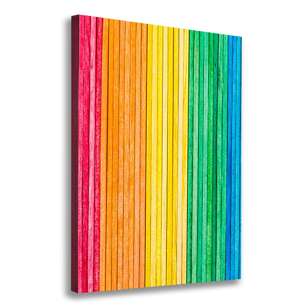 Picture canvas print Colorful stripes