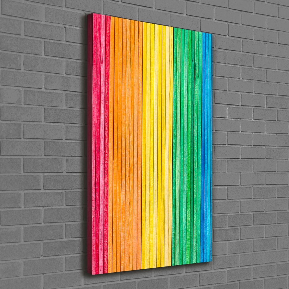 Picture canvas print Colorful stripes