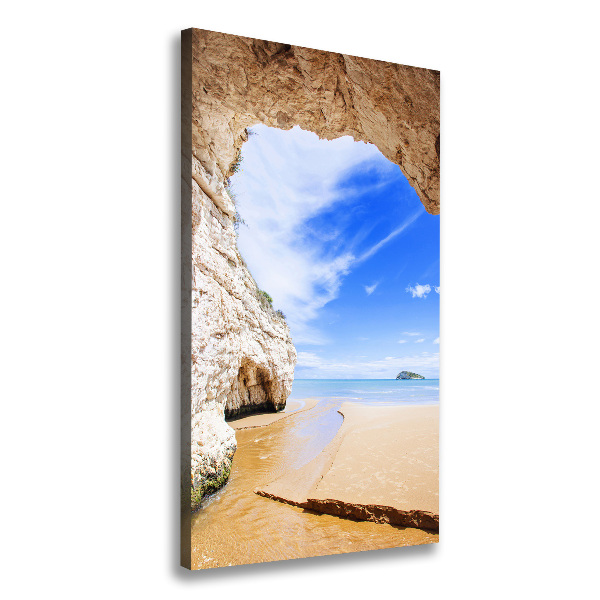 Canvas wall art Cave by the sea