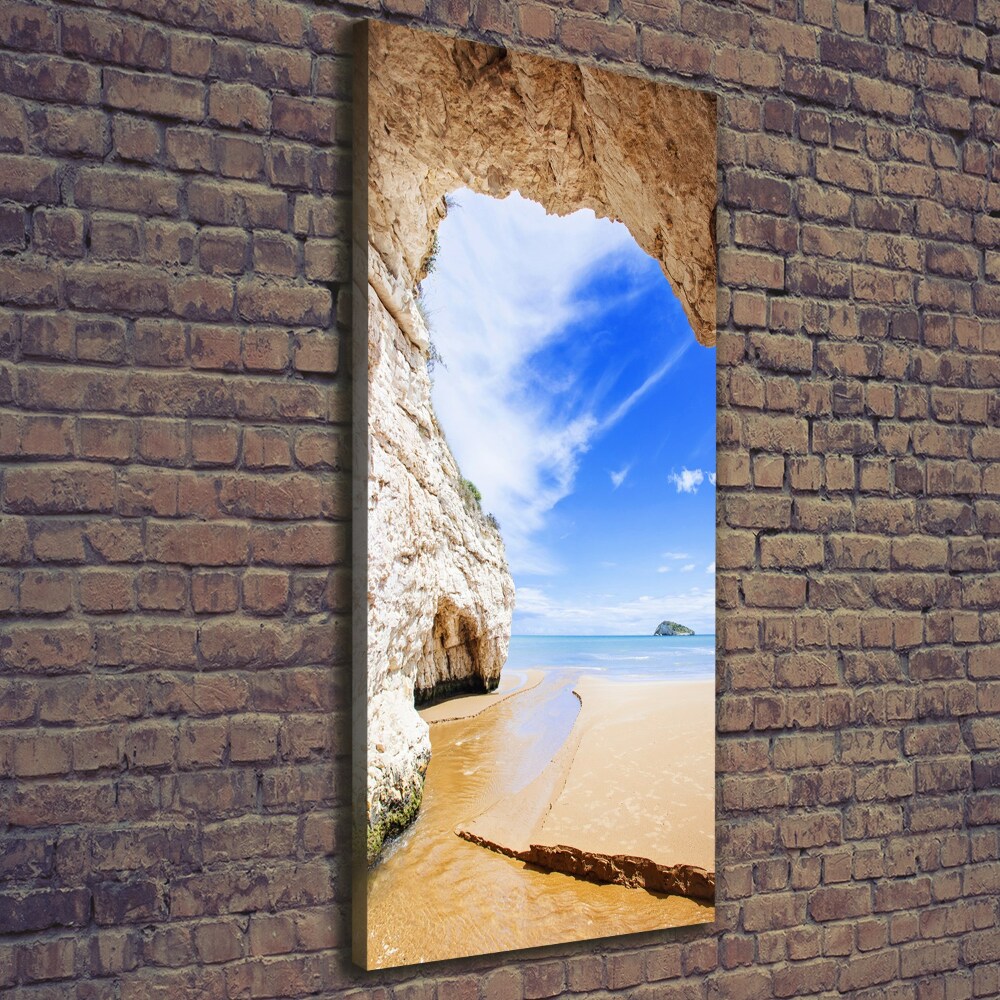 Canvas wall art Cave by the sea