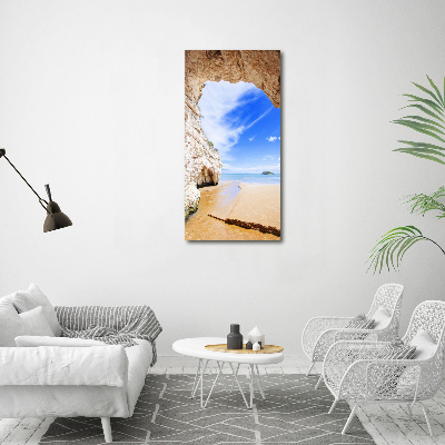 Canvas wall art Cave by the sea