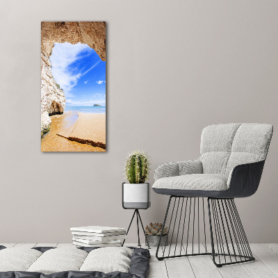 Canvas wall art Cave by the sea