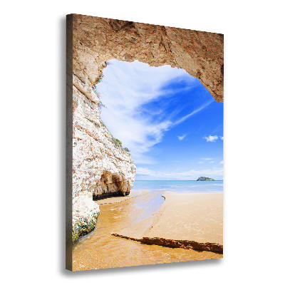 Canvas wall art Cave by the sea