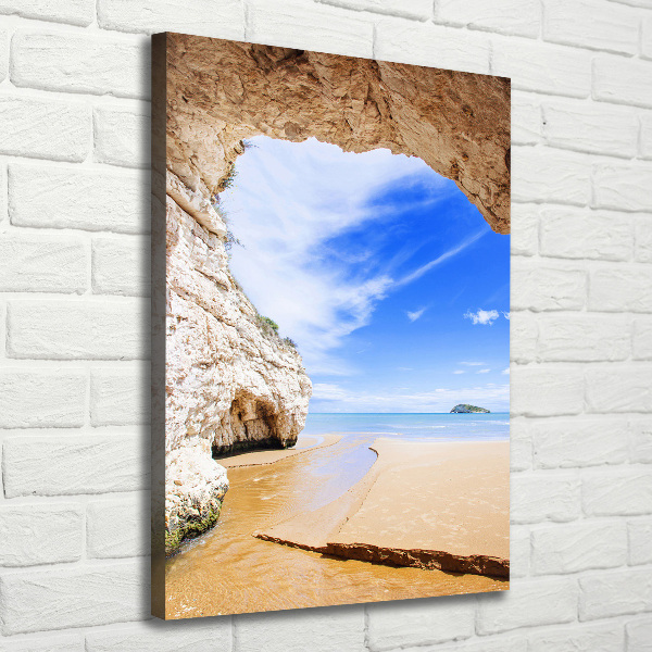 Canvas wall art Cave by the sea